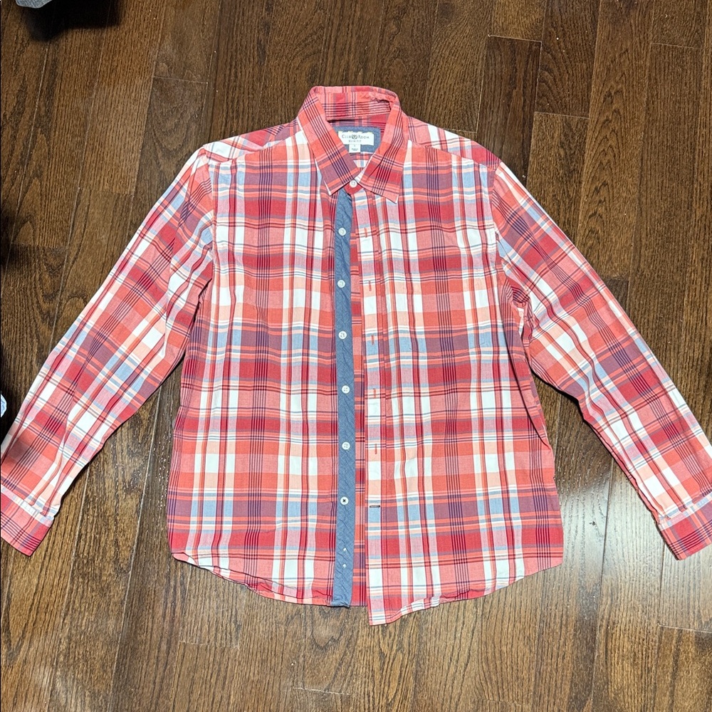 Club Room Multicolor Plaid Button Down Shirt